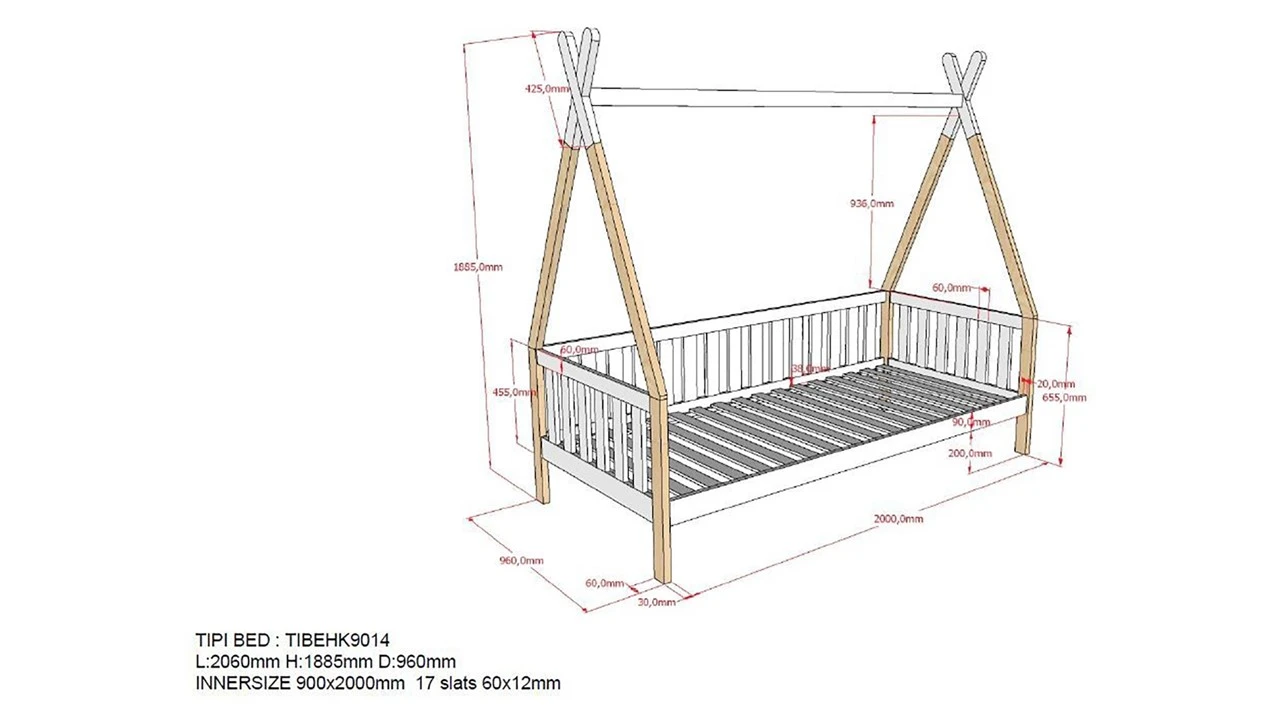 Bed Tipi Verhoogd - Afbeelding 5