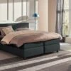 Karlsson Boxspring Autentik Vlak Met Gestoffeerd Matras