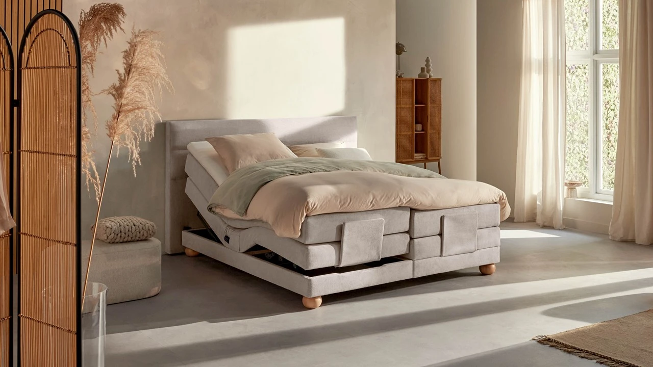 Karlsson Boxspring Solid Lina Verstelbaar Met Gestoffeerd Matras - Afbeelding 3