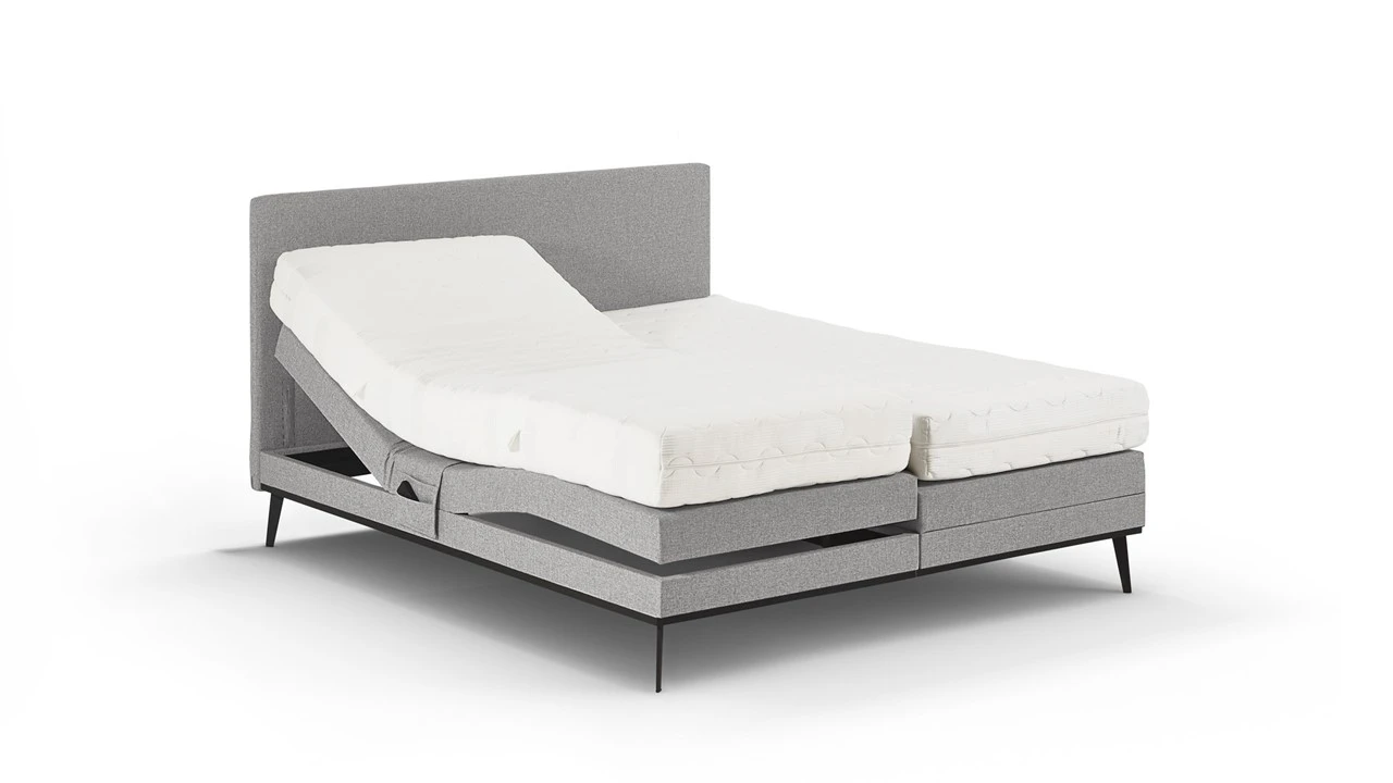 Boxspring Viggo Verstelbaar Met Silver Pocket Deluxe Foam Matras - Afbeelding 4