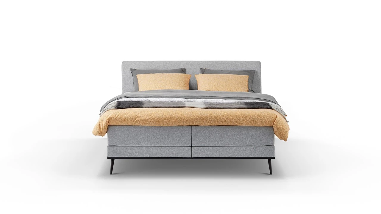 Boxspring Viggo Vlak Met Gestoffeerd Matras - Afbeelding 5