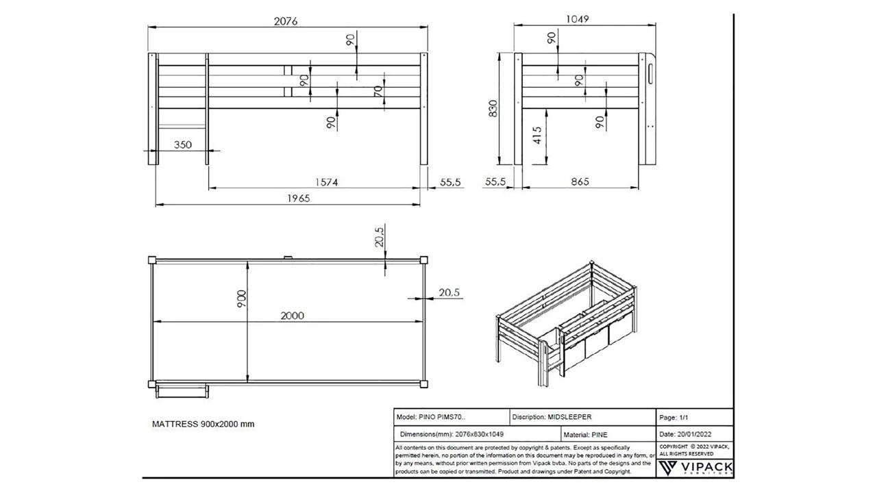 Halfhoogslaper Pino - Afbeelding 4