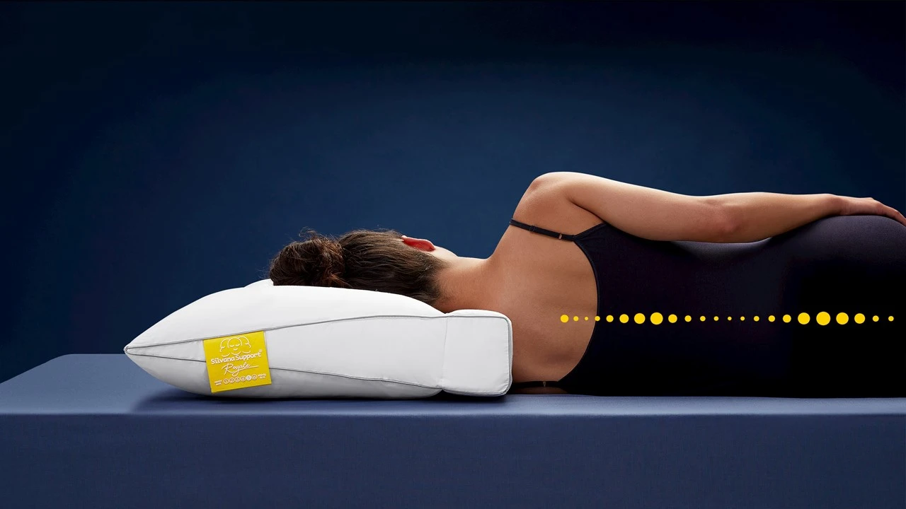 Hoofdkussen Silvana Support Royale Geel - Afbeelding 3