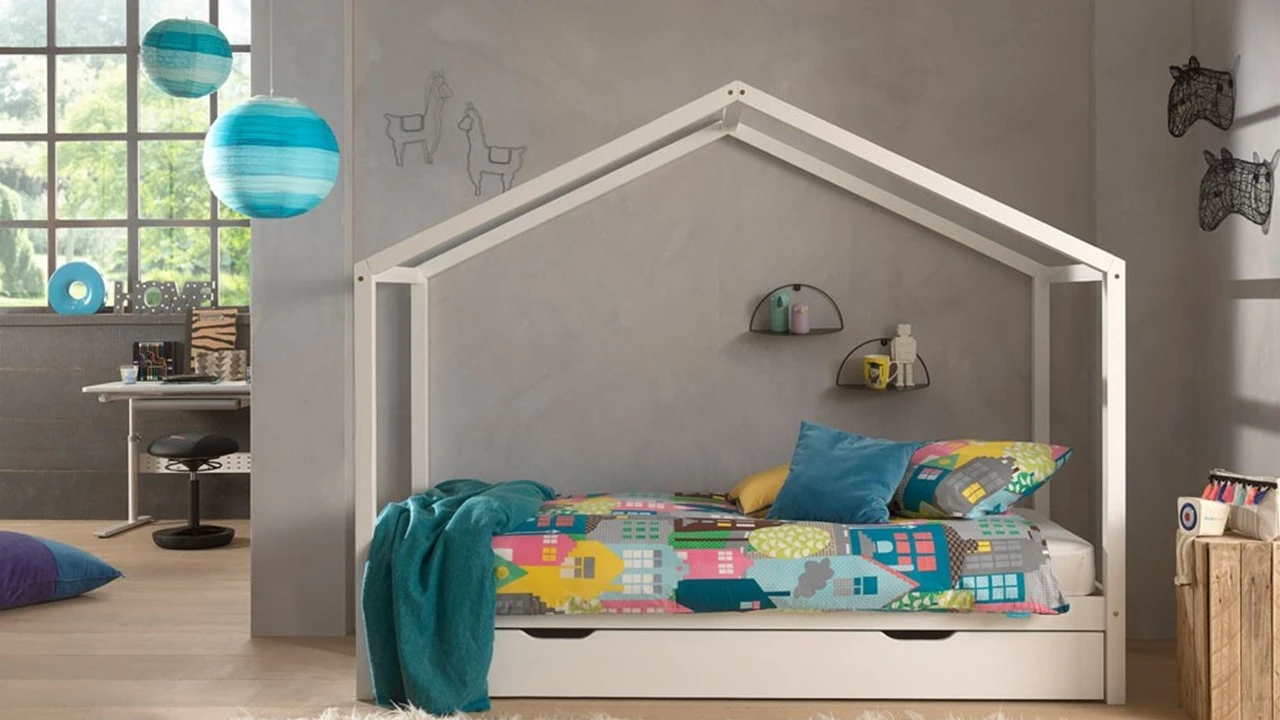 Bed Dallas Als Huis Met Slaaplade